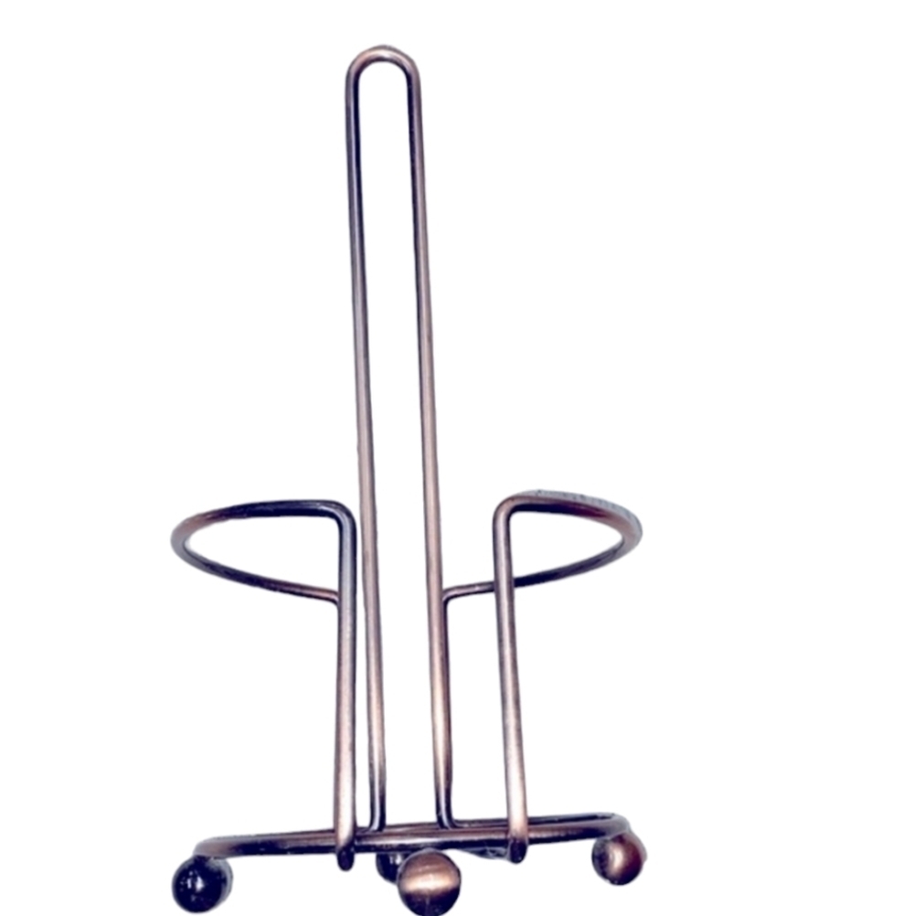 Copper color metal paper towel holder